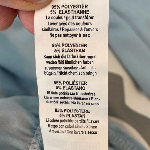 PrettyLitteThings Ruched Bodysuit Dusty Blue Long Sleeve Square Neckline 4 - Picture 9 of 9